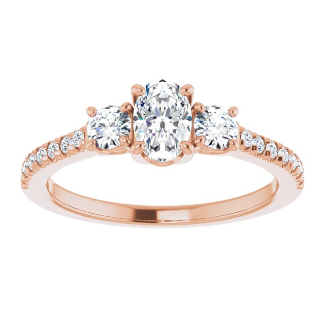 oval-18K Rose gold