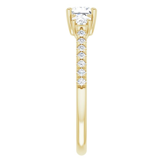 square-14K Yellow gold