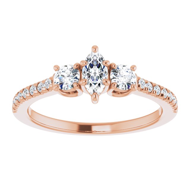 marquise-10K Rose gold