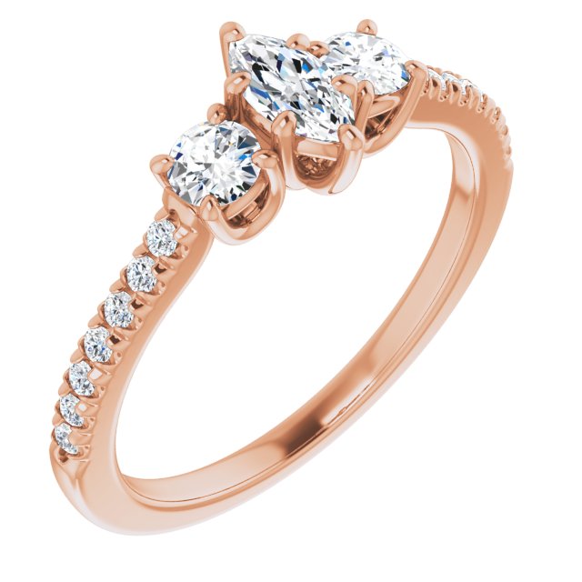 marquise-10K Rose gold