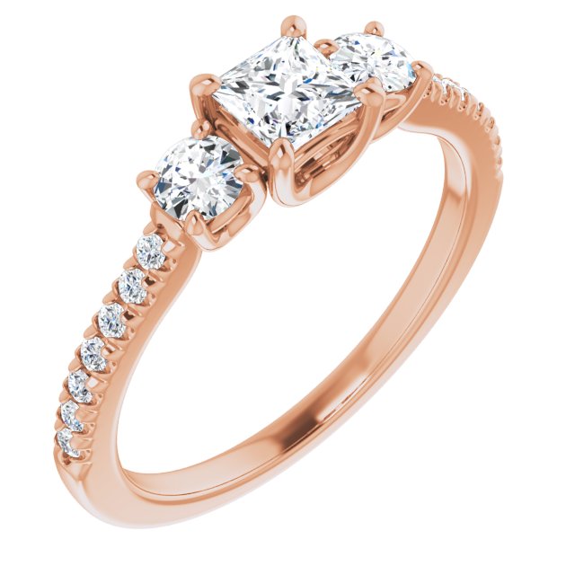 square-18K Rose gold