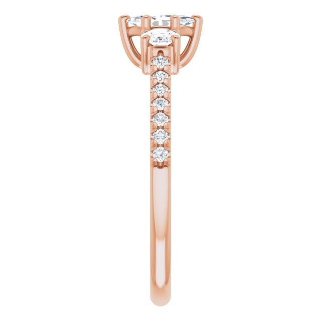 marquise-18K Rose gold