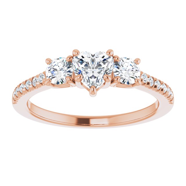 heart-10K Rose gold
