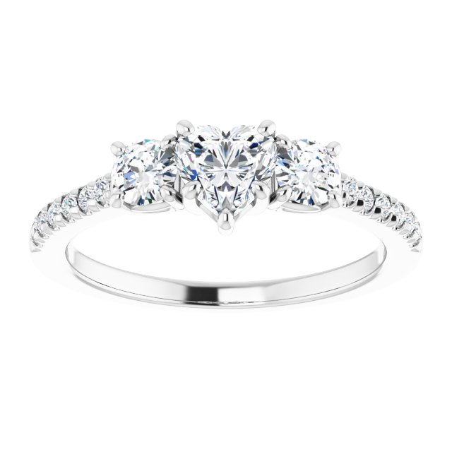 heart-10K White gold
