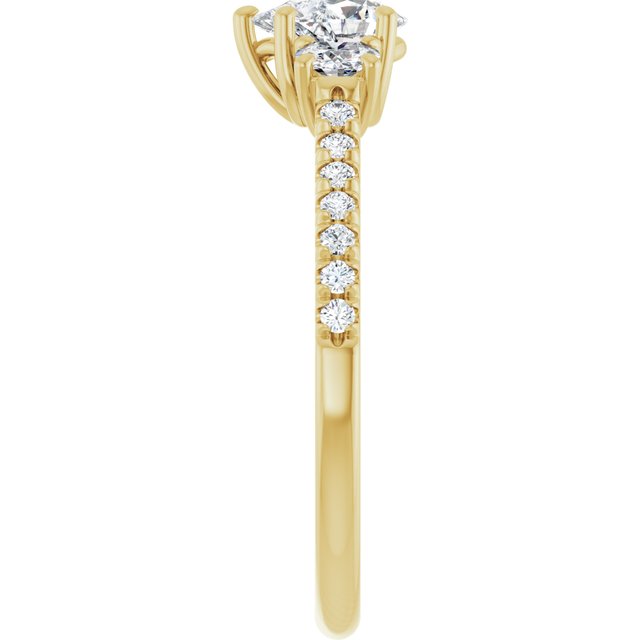 pear-14K Yellow gold