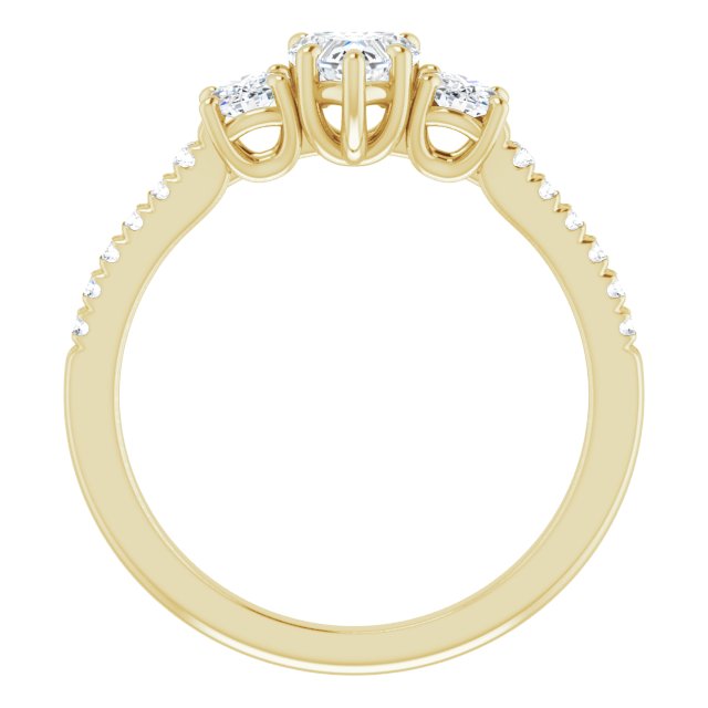 heart-10K Yellow gold