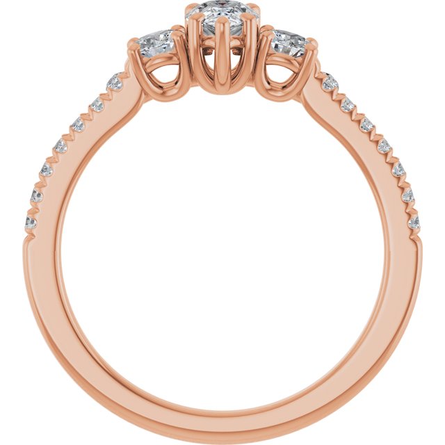 pear-18K Rose gold