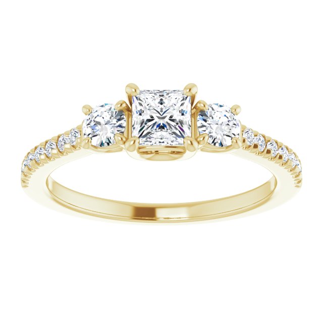 square-14K Yellow gold