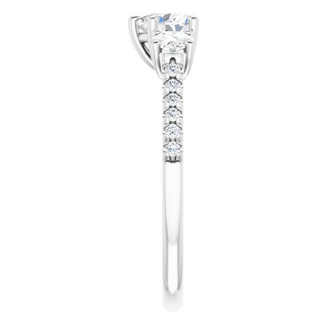 heart-14K White gold