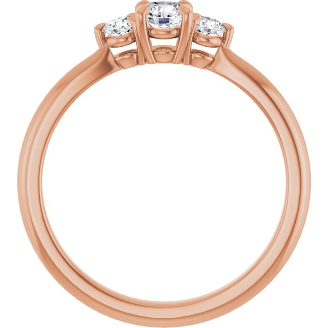 round-14K Rose gold