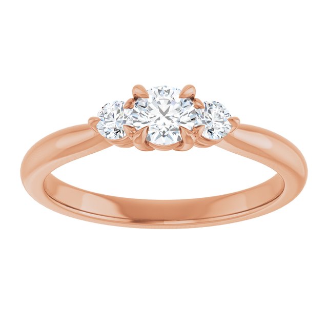 round-14K Rose gold
