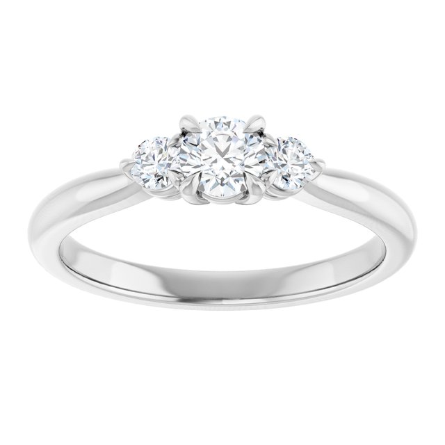round-18K White gold