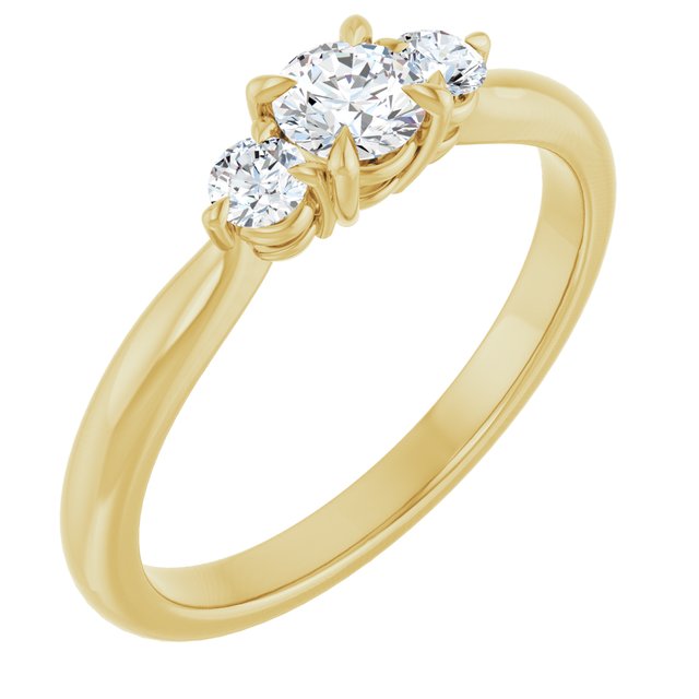 round-10K Yellow gold