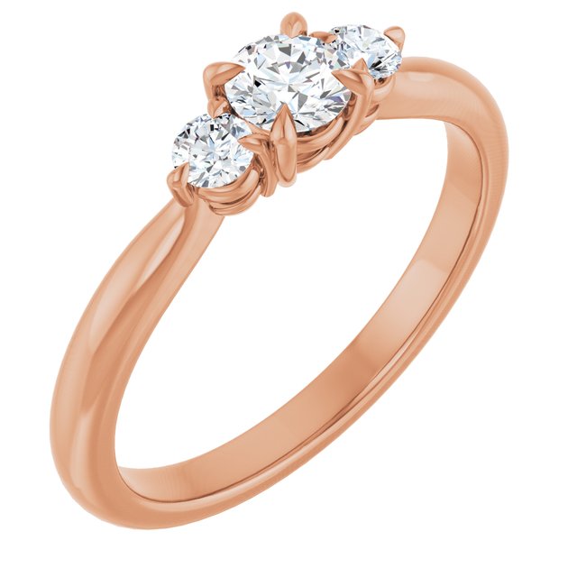 round-10K Rose gold