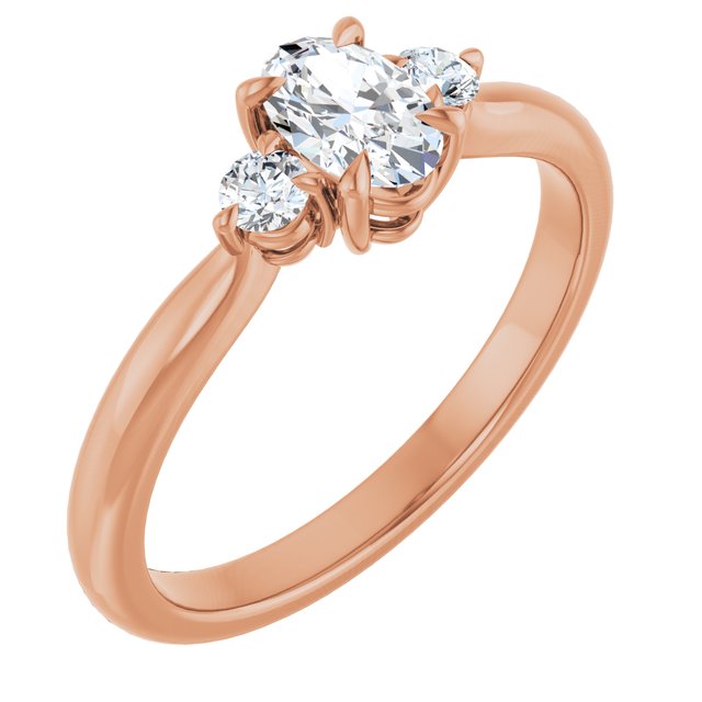 oval-18K Rose gold