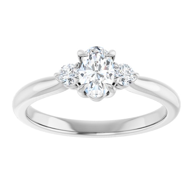 oval-10K White gold