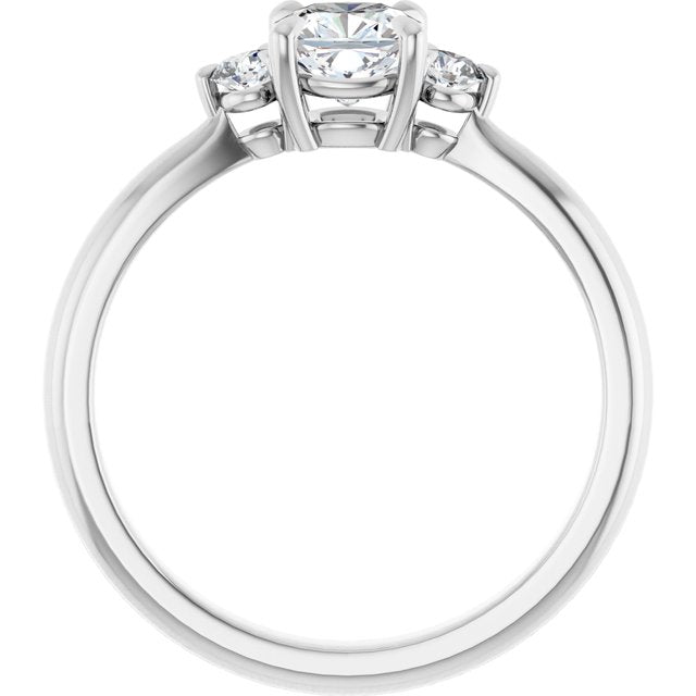 cushion-10K White gold