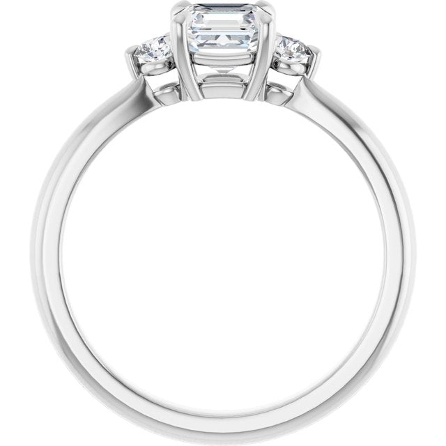 asscher-14K White gold