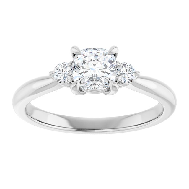 cushion-18K White gold