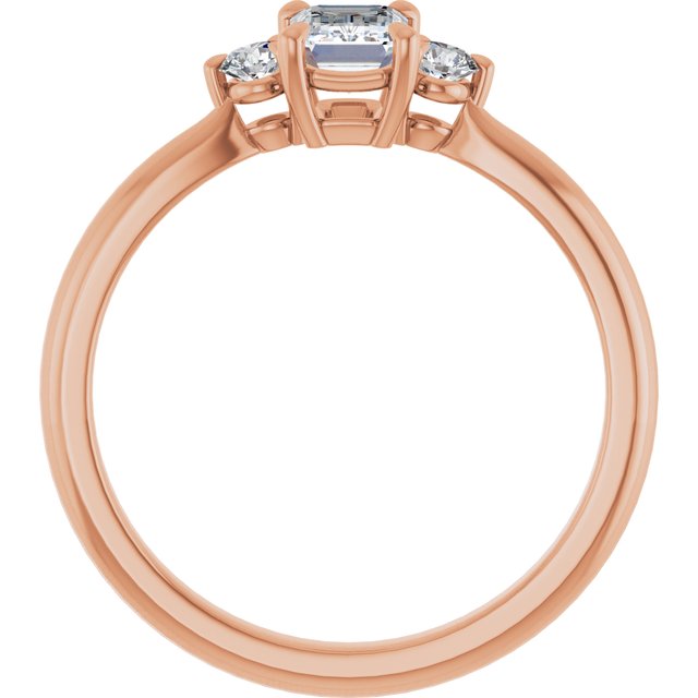 emerald-14K Rose gold