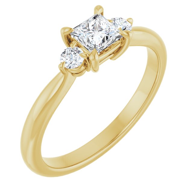 square-18K Yellow gold