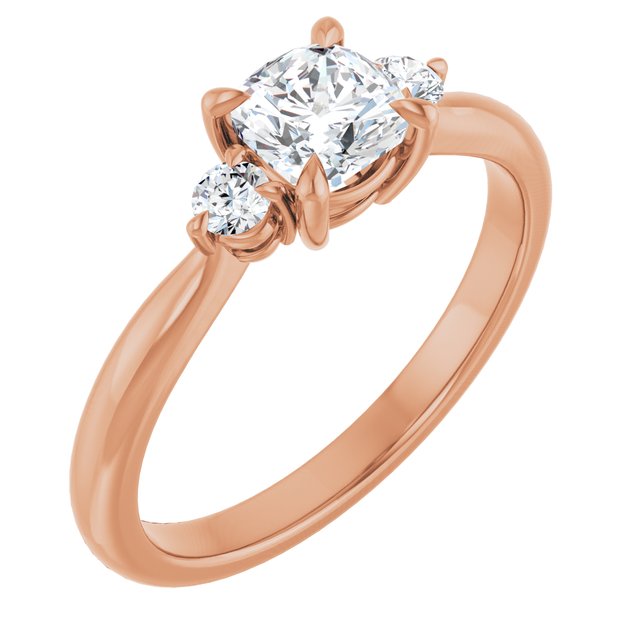 cushion-18K Rose gold