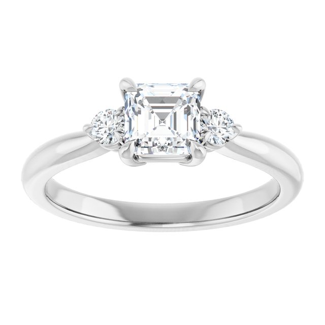 asscher-18K White gold