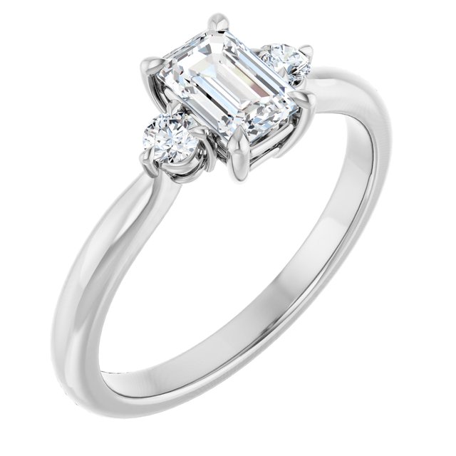 emerald-18K White gold