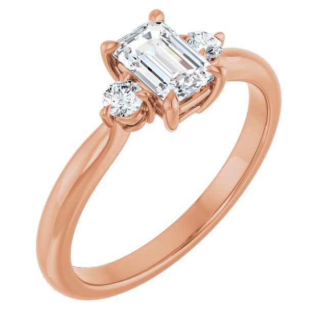 emerald-10K Rose gold