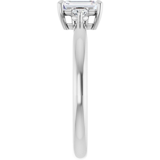 emerald-10K White gold
