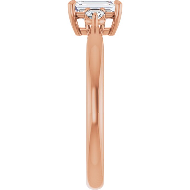 emerald-14K Rose gold