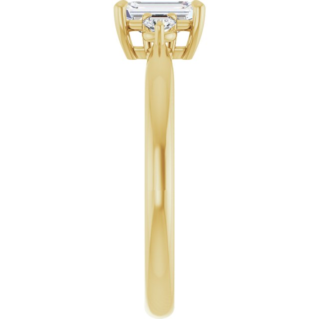 emerald-18K Yellow gold