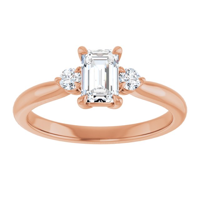 emerald-18K Rose gold