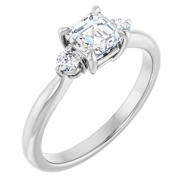 asscher-10K White gold