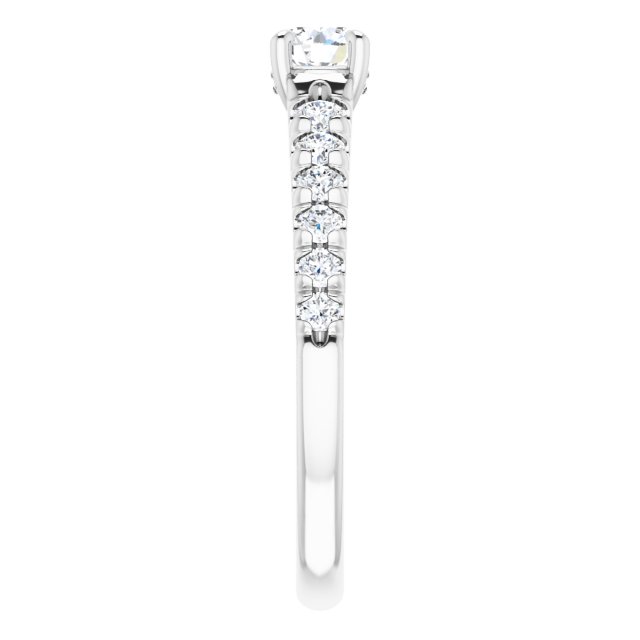 round-14K White gold