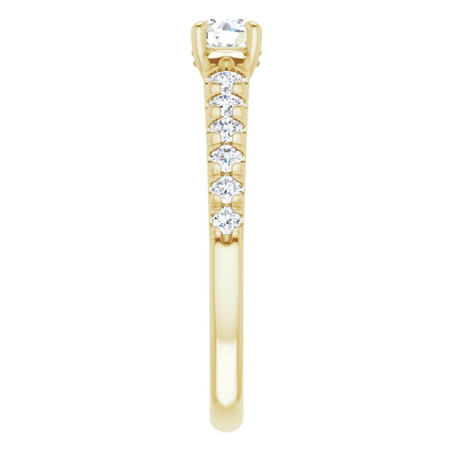 round-14K Yellow gold