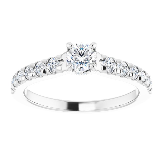 round-10K White gold