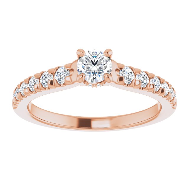 round-14K Rose gold