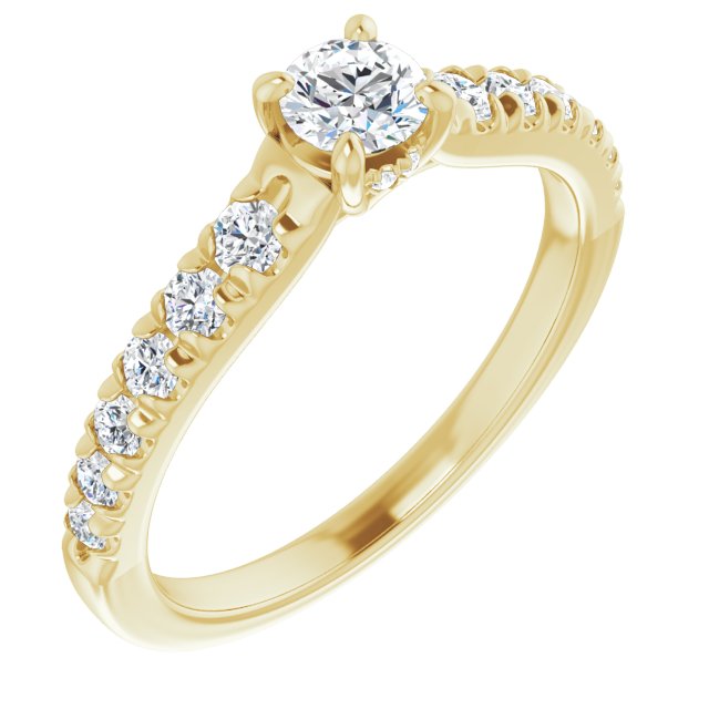 round-10K Yellow gold