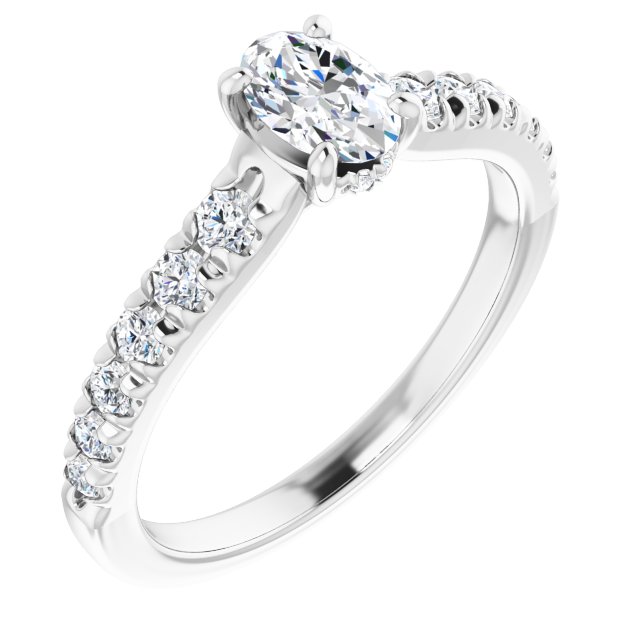 oval-10K White gold