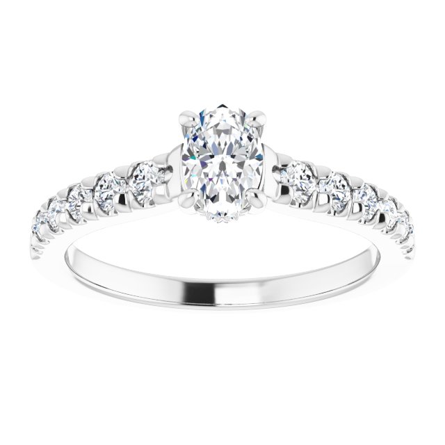 oval-10K White gold