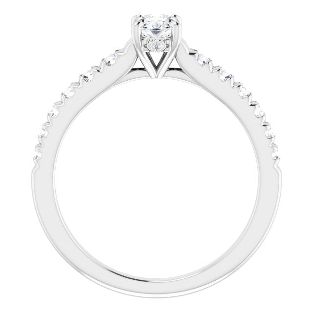 oval-10K White gold