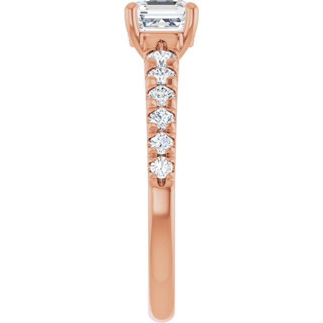 asscher-14K Rose gold