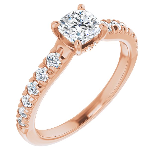 cushion-18K Rose gold