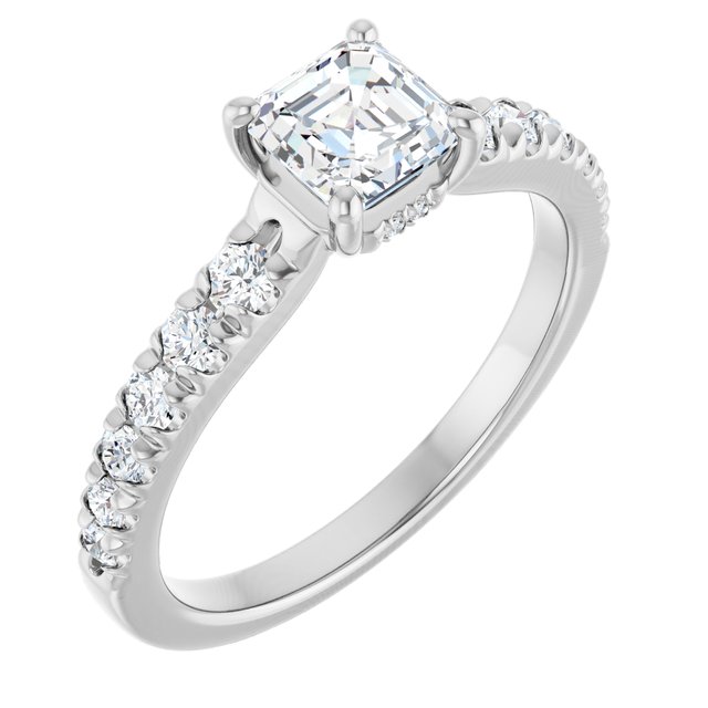 asscher-10K White gold