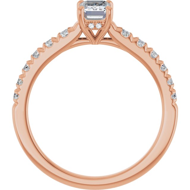 emerald-14K Rose gold