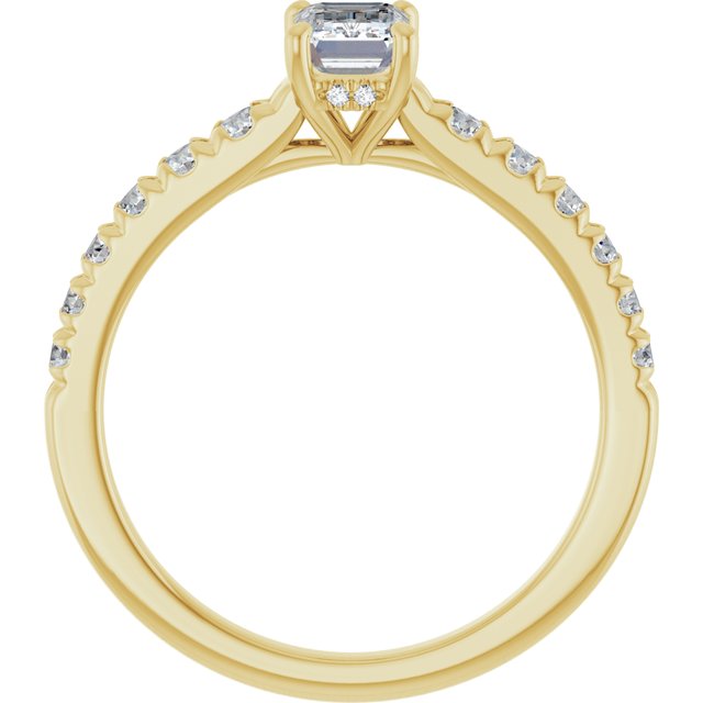 emerald-14K Yellow gold