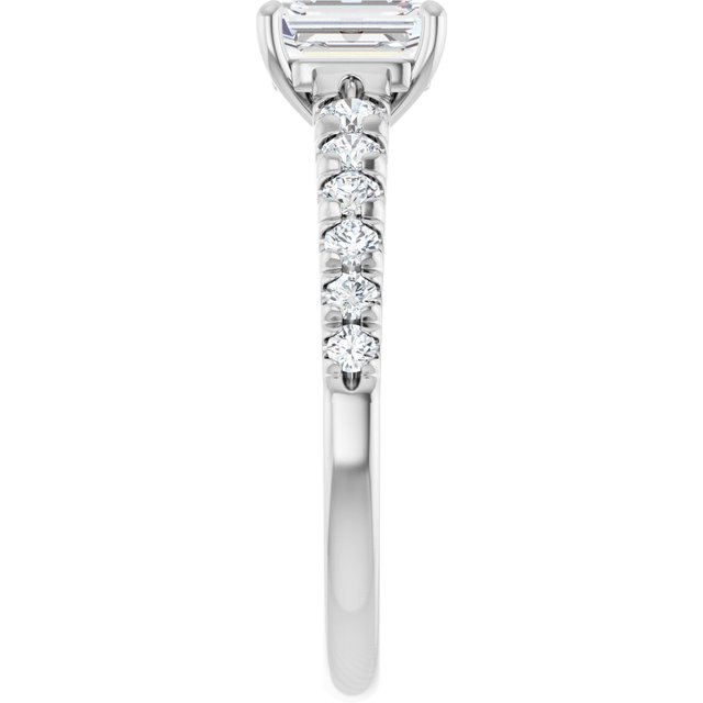 emerald-14K White gold