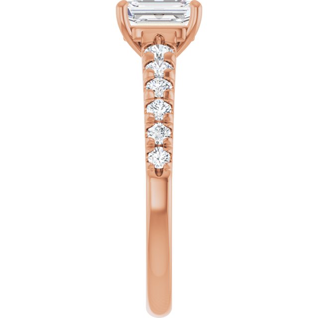 emerald-18K Rose gold