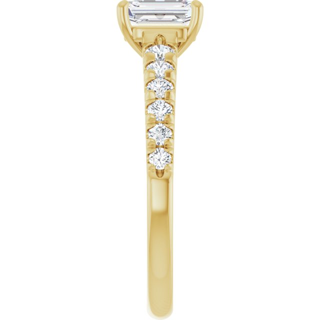 emerald-14K Yellow gold